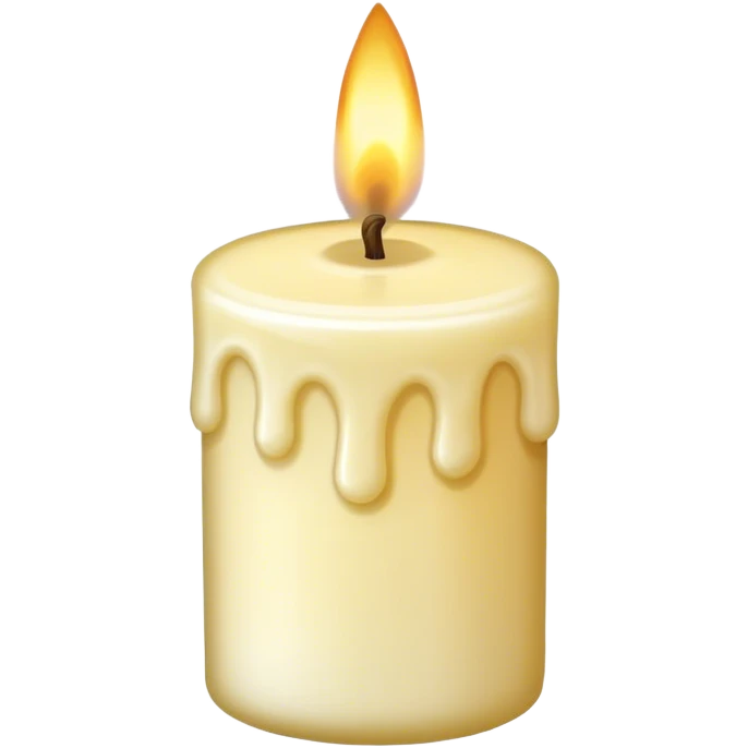 Vanilla candle emoji