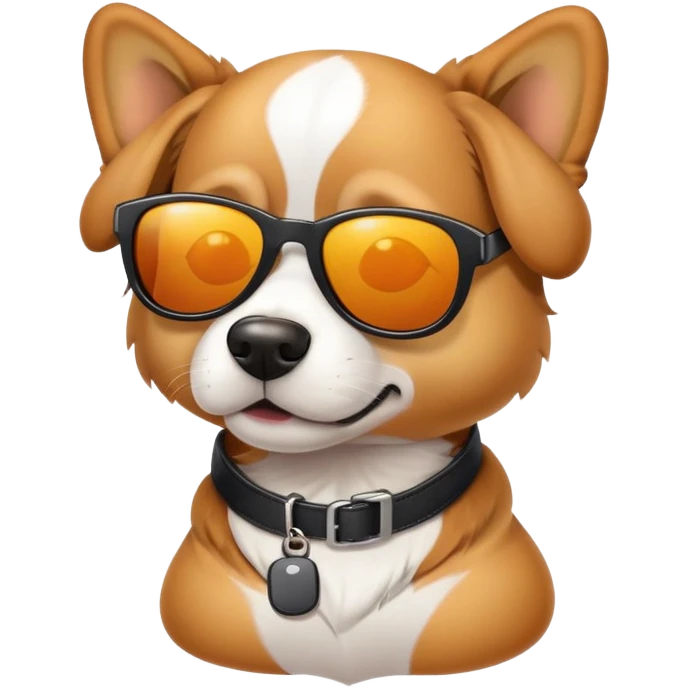 Chill dog sun glasses emoji