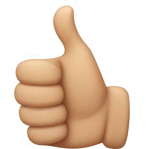 Thumb up emoji
