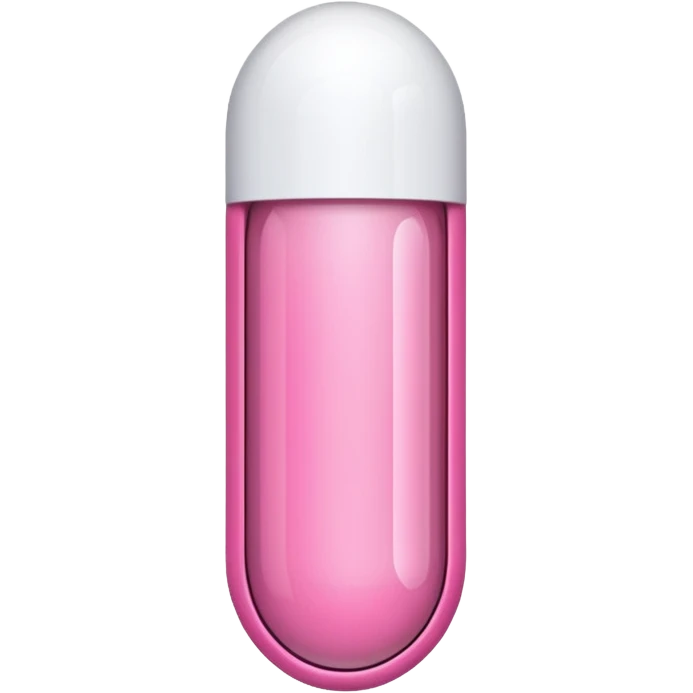 pink and white capsule emoji