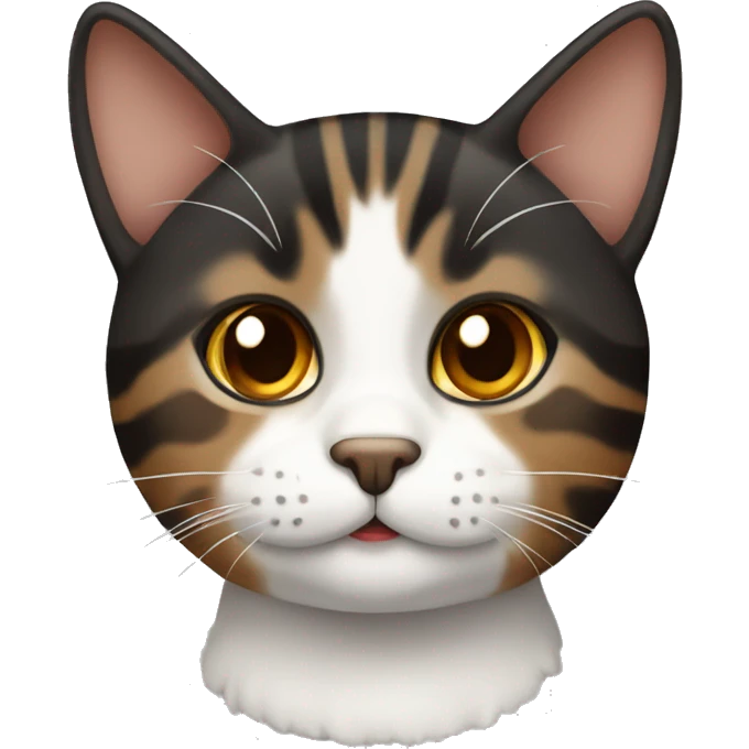 black and brown tabby cat  emoji