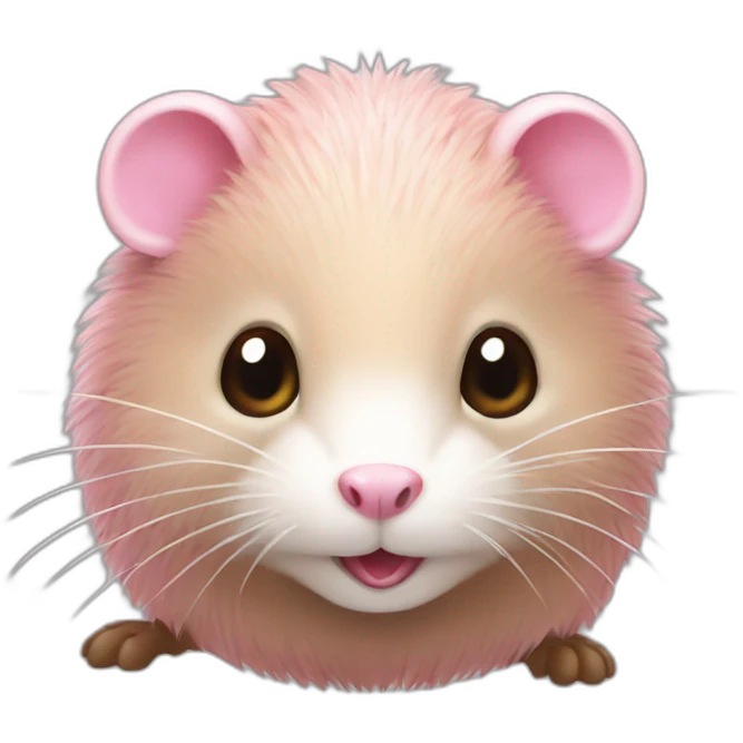 pink muskrat in taiwan emoji