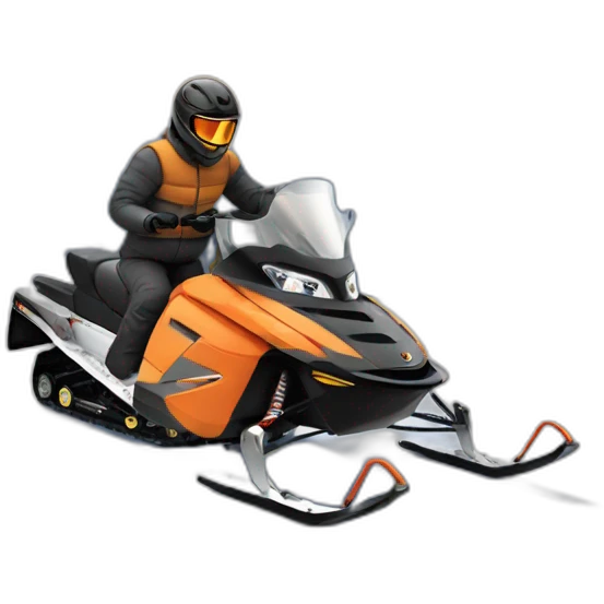Snow mobile fast sports emoji