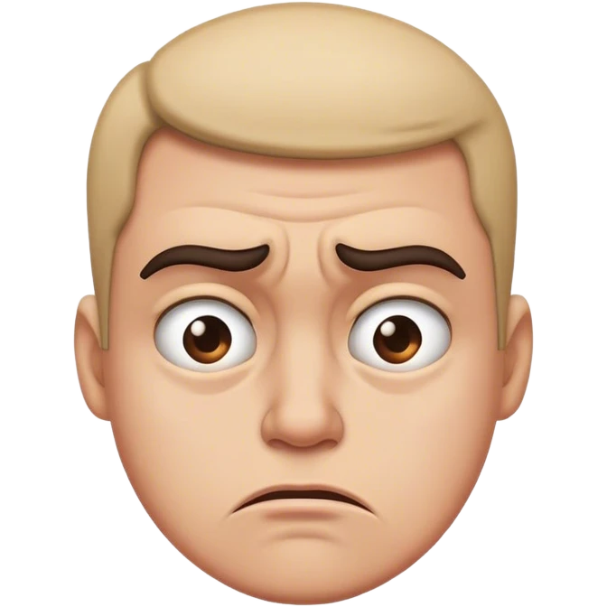 Disgusted frowning emoji emoji