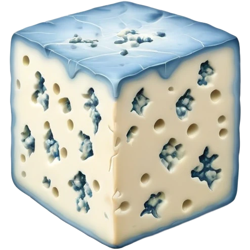 Blue cheese with mold veins emoji