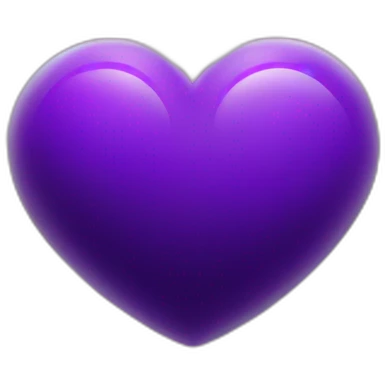 Purple heart shape Saturn emoji