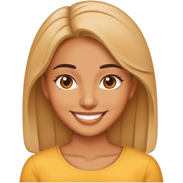 Naked smiling woman emoji