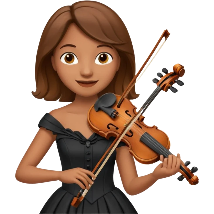 BROWN FEMALE VIOLINIST emoji