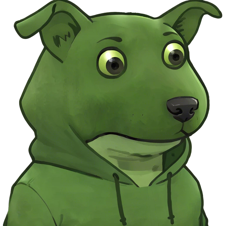 Cool dog wearing hoodie emoji