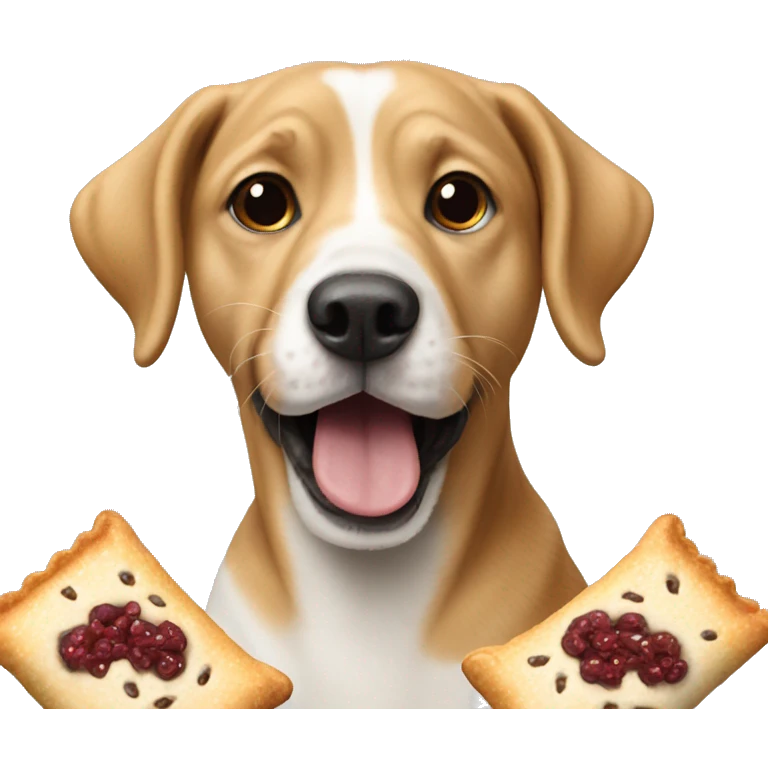 Dog eating poptart  emoji