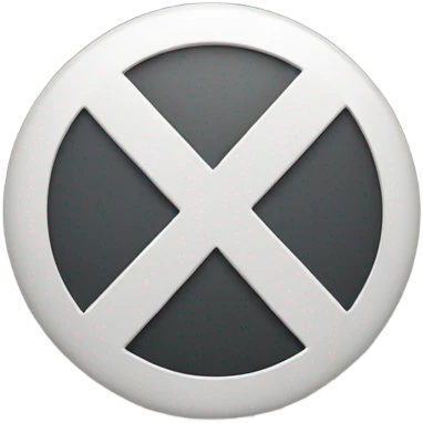 x with a circle around it emoji