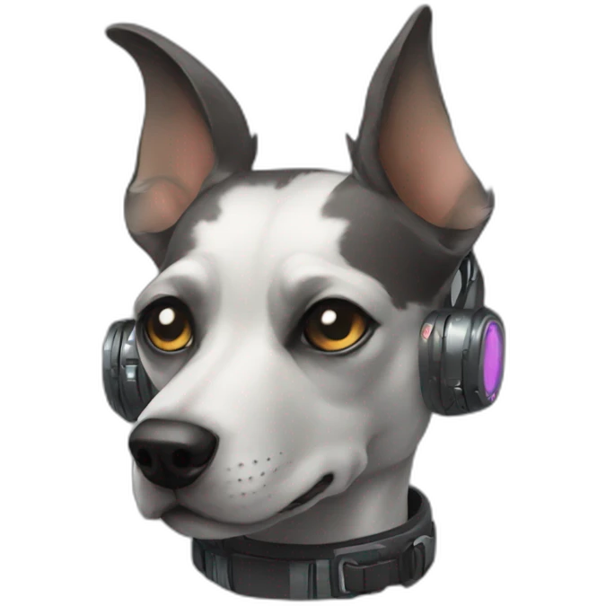 cyberpunk dog emoji