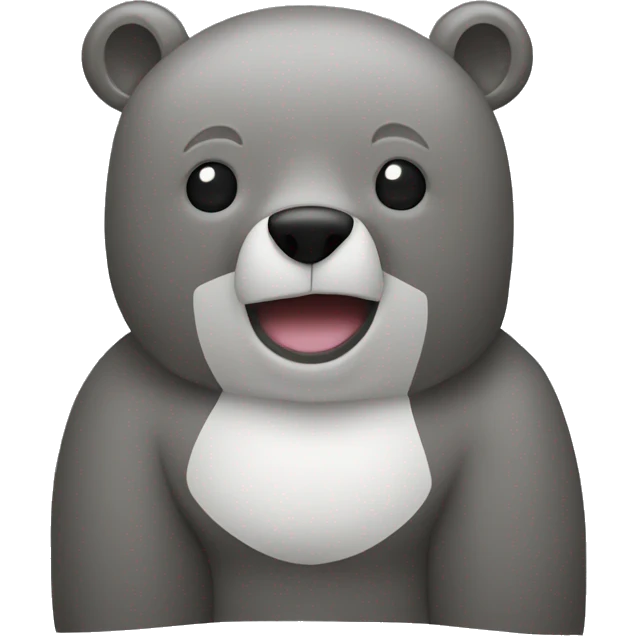 A bear with a stock terminal behind it emoji