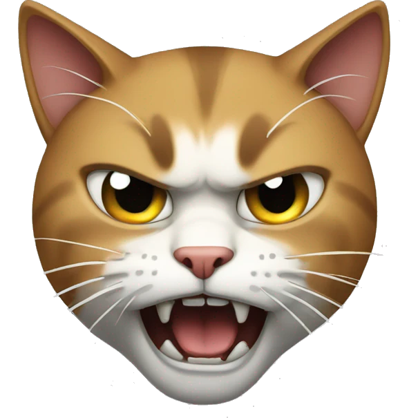 Angry cat emoji