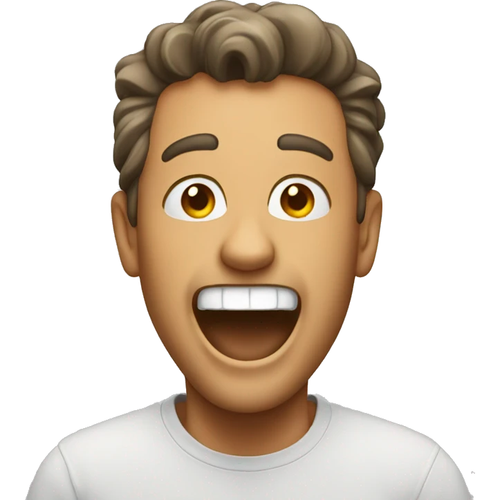 Really excited man emoji