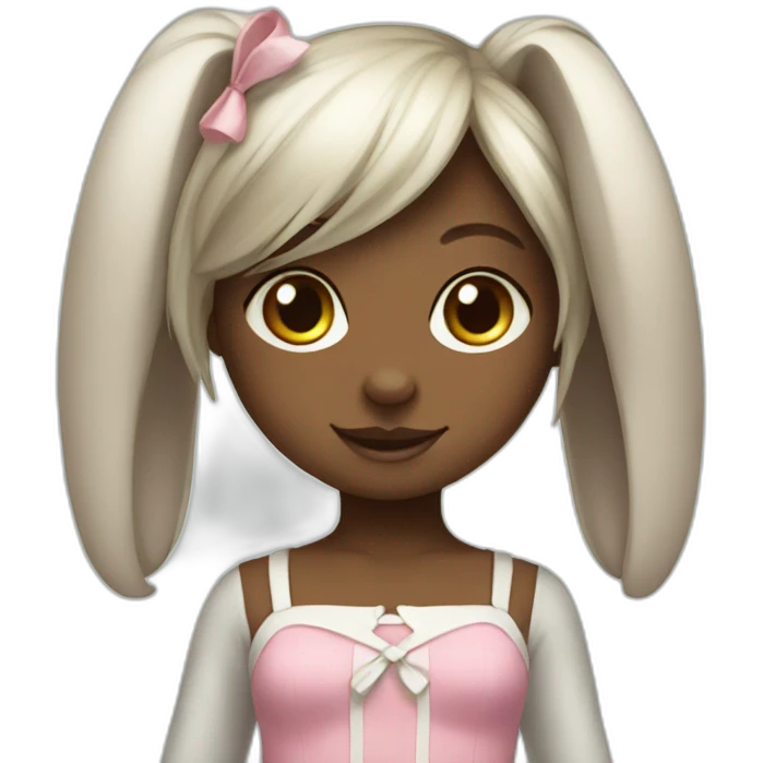 little bunny girl emoji