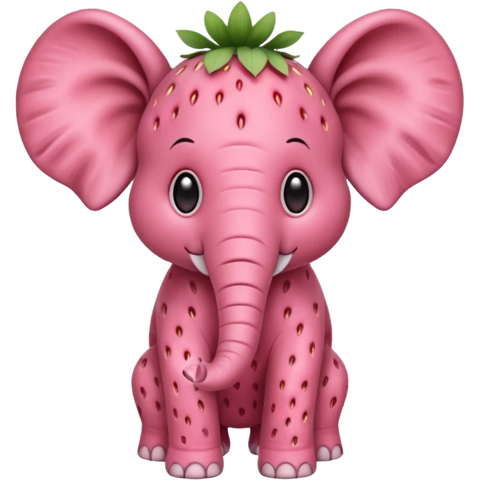 Strawberry Elephant  emoji