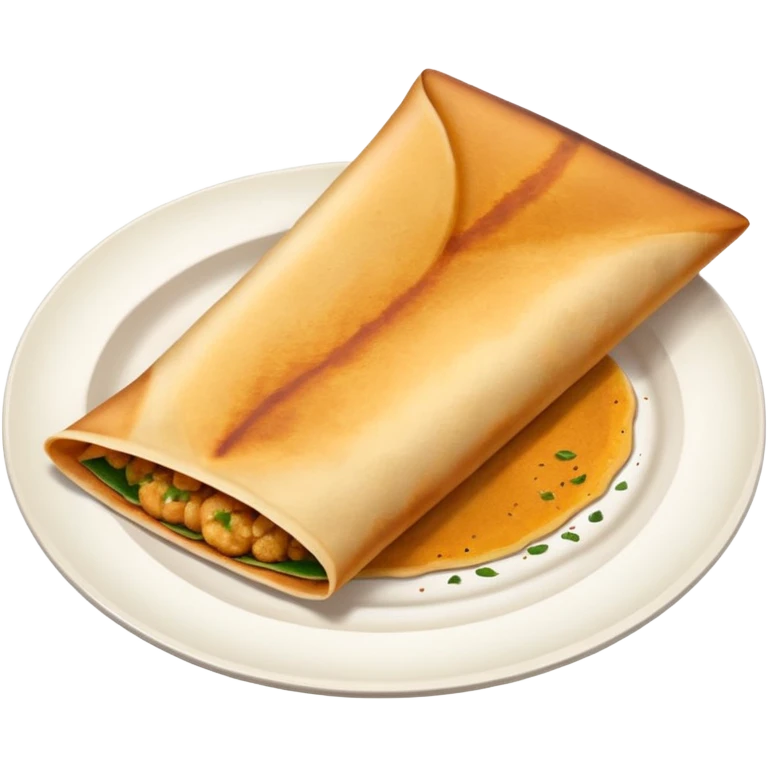 South Indian dosa emoji