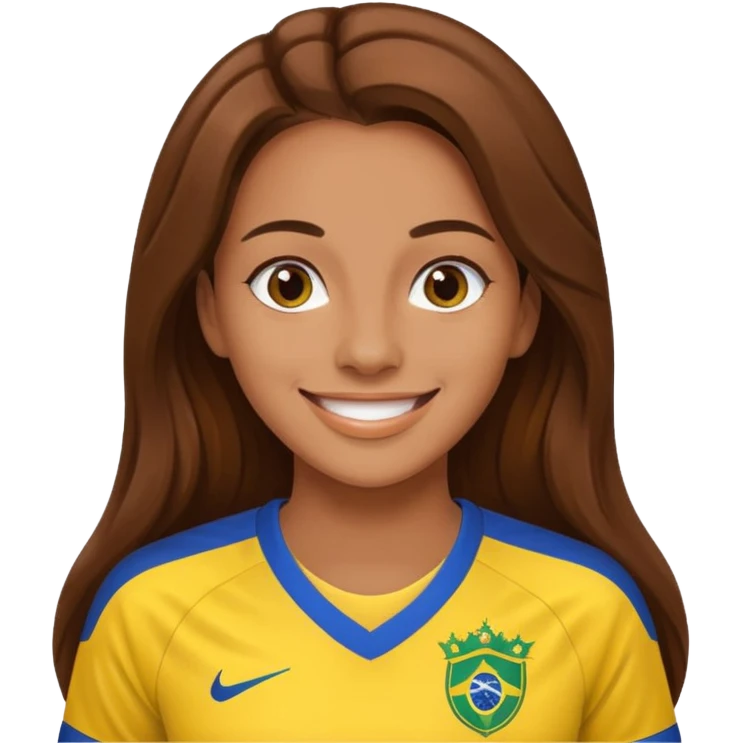 Sirena con la maglia del Brasile  emoji