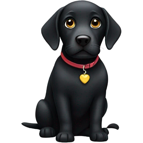 Black Labrador  emoji