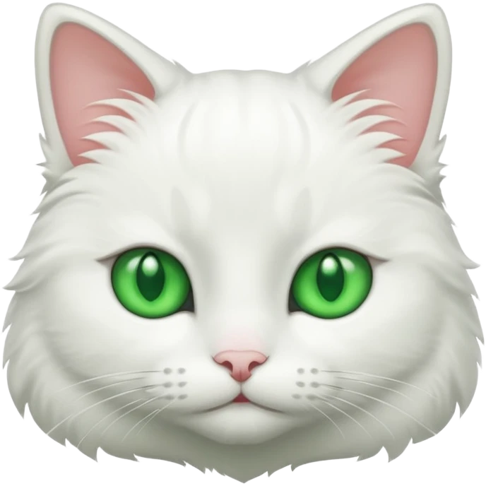 Weiße Katze  emoji