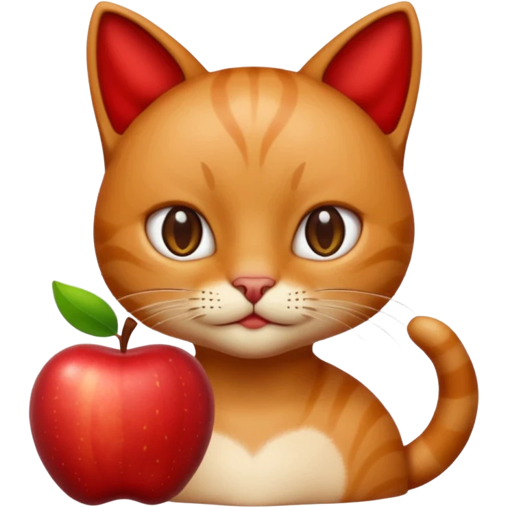 default apple man emoji, with the body of a cat, not as a head emoji