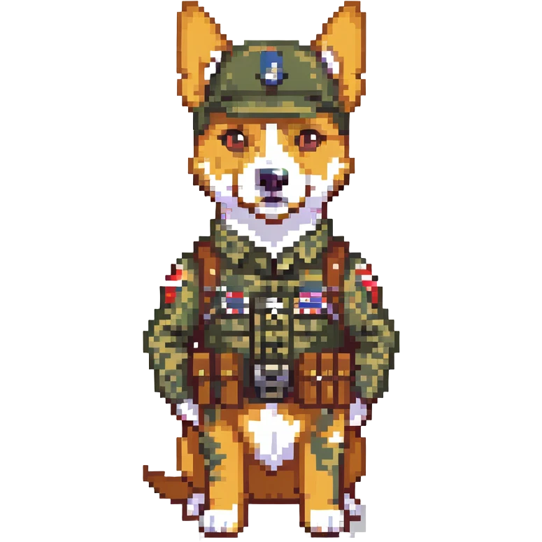 black soldier dog emoji
