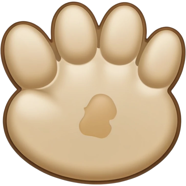 puppy paw print with a border emoji