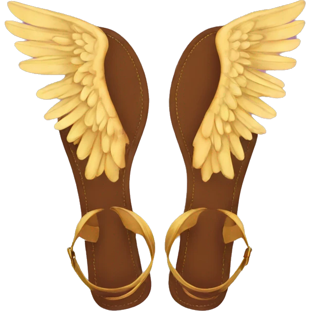 winged sandals emoji
