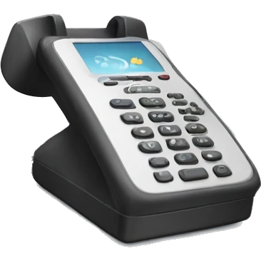 desk phone cloud emoji