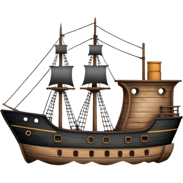 LOOKING BACK SHIP emoji