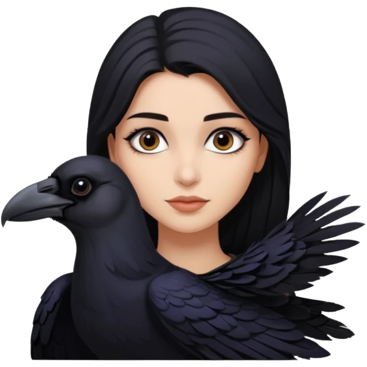 Black aly is the wife of cregan stark and looks like Hande Erçel. She has a raven on her shoulder  emoji