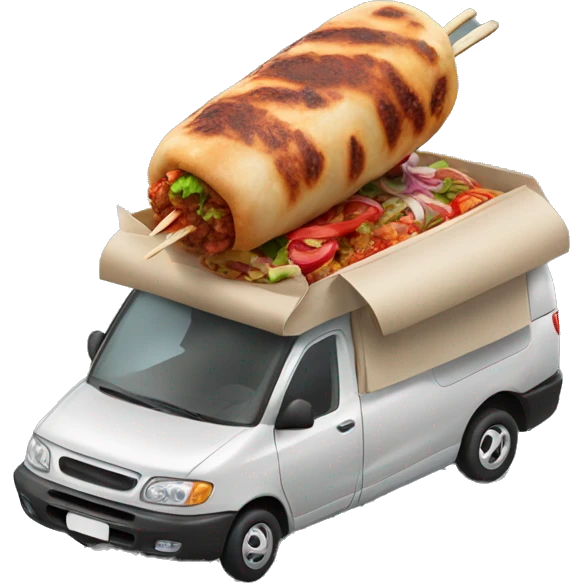Turkish kebab from car emoji