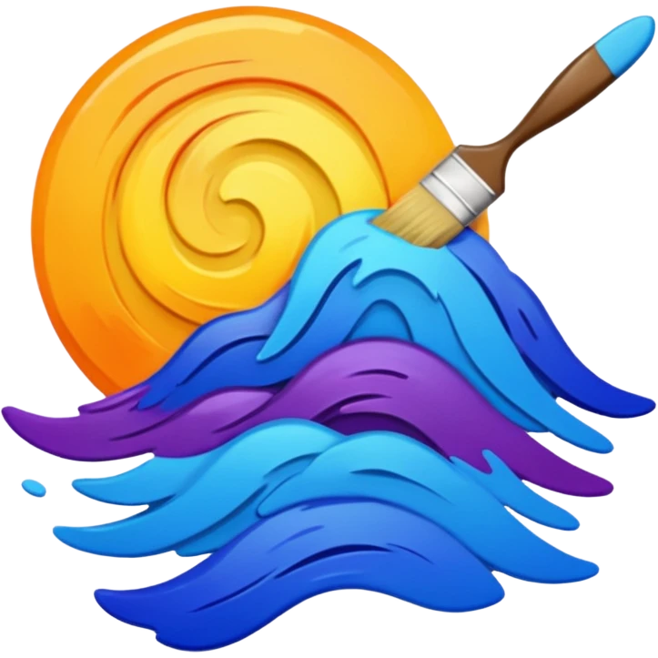 a Painting mid-way in making  emoji