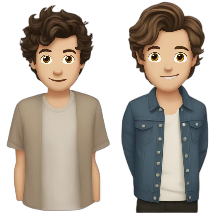 harry styles and louis tomlison  emoji