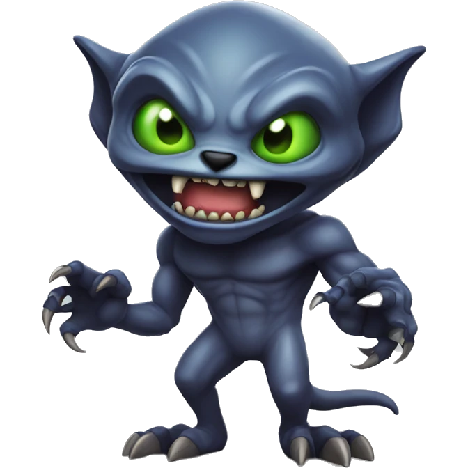 ferocious Alien with sharp claws emoji