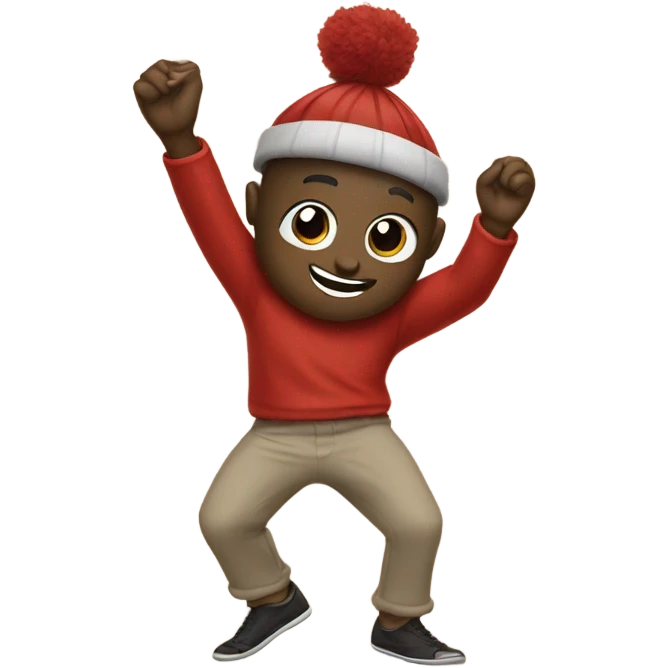 A buckeye dancing  emoji