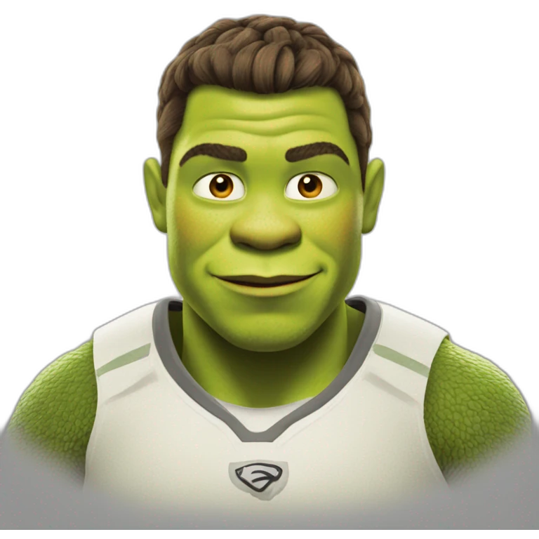 Shrek as christiano ronaldo emoji