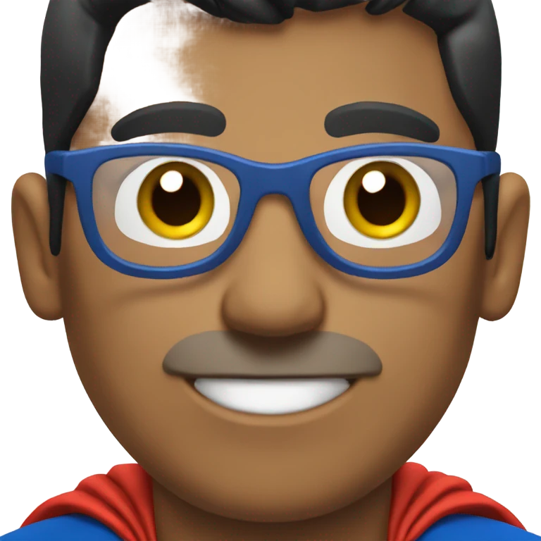 superman with glasses emoji
