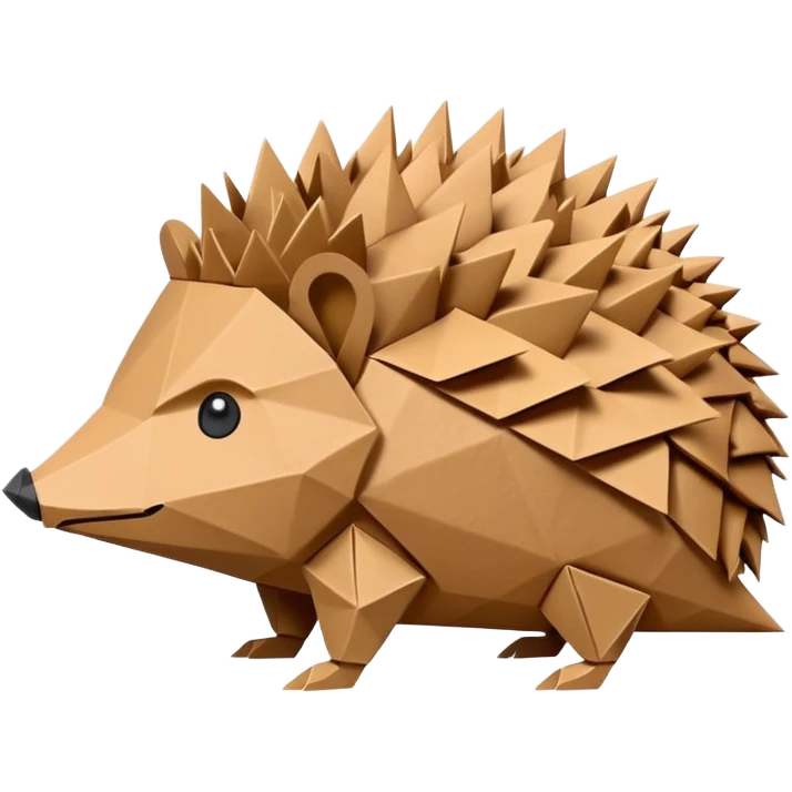 origami hedgehog emoji