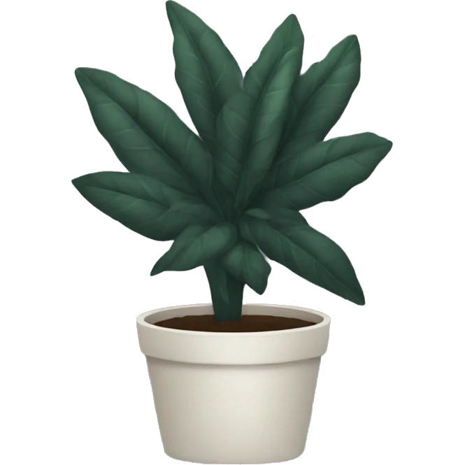 black plant emoji