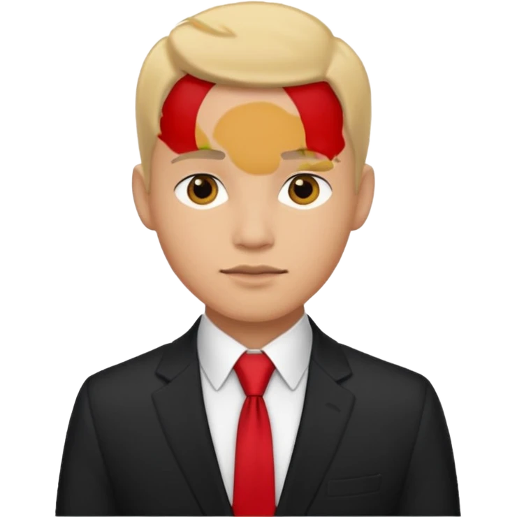 man wearing suit emoji