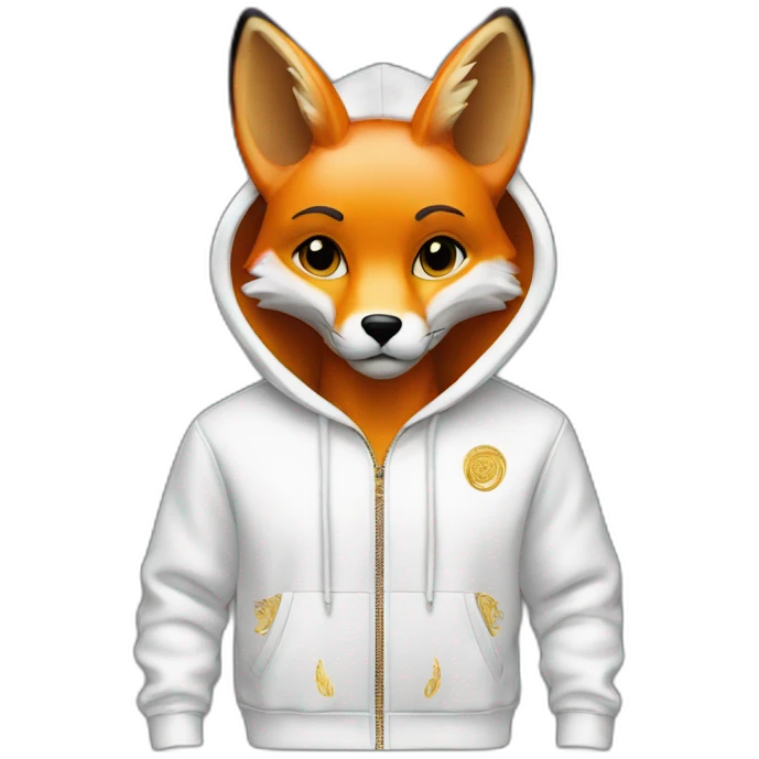 The fox in the versace hoodie emoji