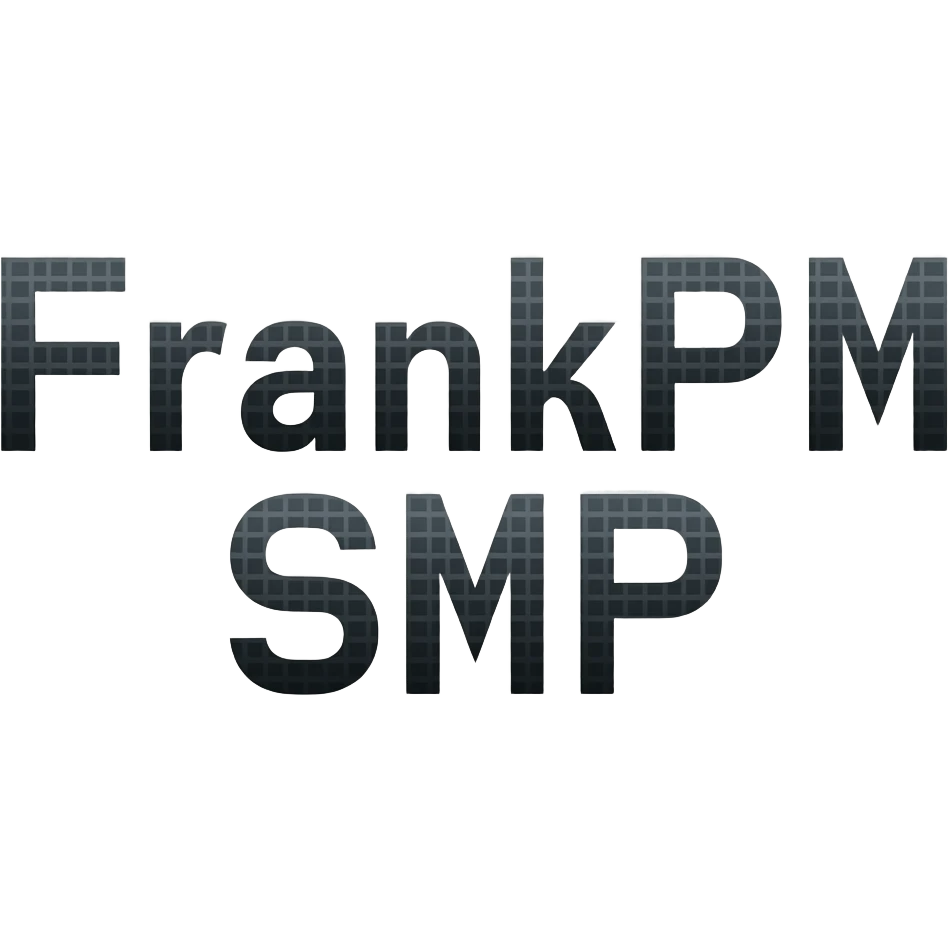 pixeleado crea un texto  q diga FrankPM SMP emoji