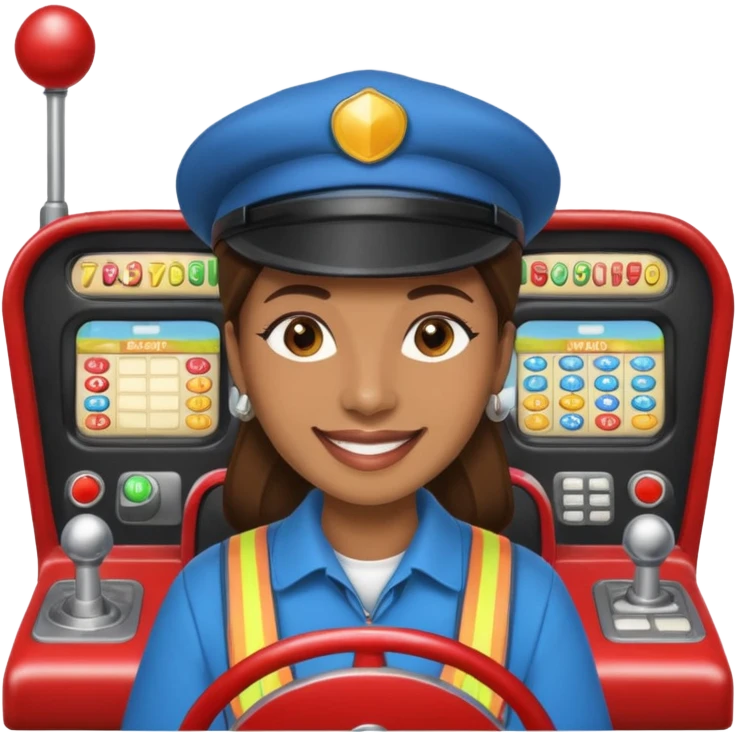Fairground Staff Ride Operator at Controls emoji