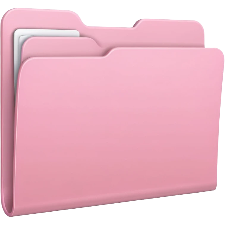 light Pink empty plain folder emoji