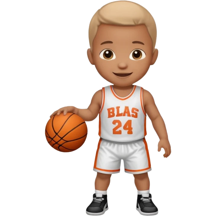 A baby basketball player emoji