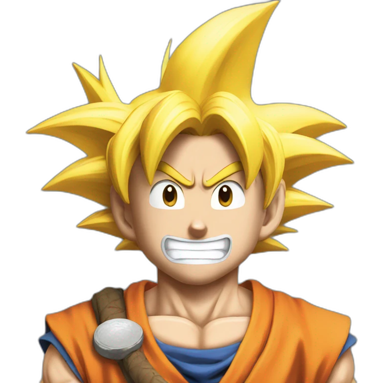does goku clean nuts? emoji