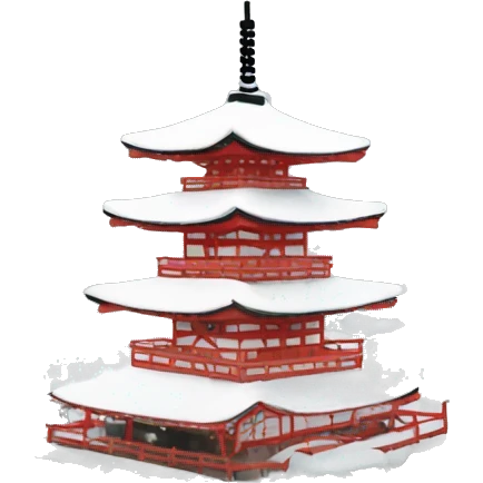 Japan in snow emoji