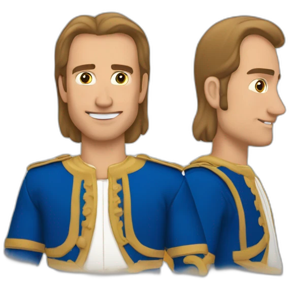 Duke Dennis qui mais les deux mains derrière sa tête  emoji